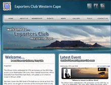 Tablet Screenshot of exportersclubwc.co.za